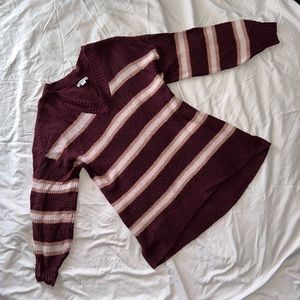 American eagle oversized burgundy sweater